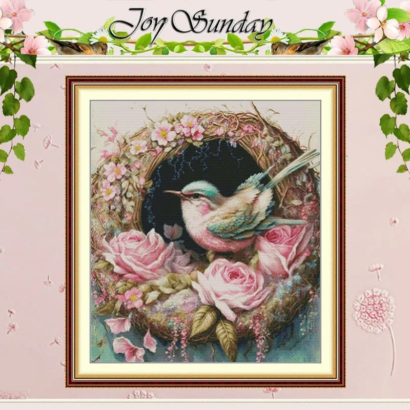 The Dream of the Bird’s Nest Patterns Counted Cross Stitch Set 11CT 14CT 16CT Stamped DMC Cross-stitch Kit Embroidery Needlework