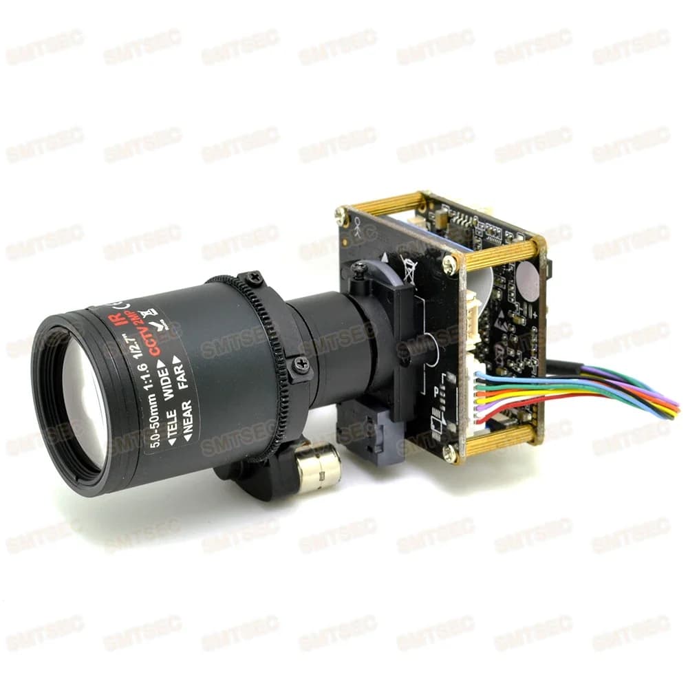 Modulo Telecamera IP OEM WIFI WDR 2MP con Obiettivo Auto Focus 5-50mm Zoom 10x, Sensore CMOS MN34229, Telecamera di Sicurezza CCTV SIP-E229DML-0550