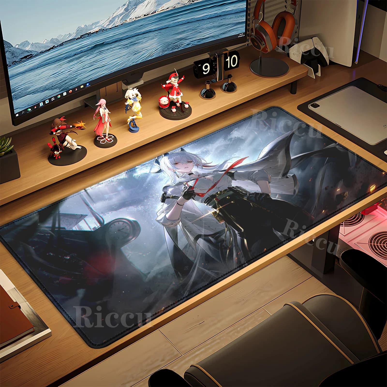 Wuthering Waves Zani Mouse Pad Anime sexy Girl Kawaii Mousepad PC HD Stampa Tastiera Laptop Gaming Accessori per ufficio Tappetino da scrivania