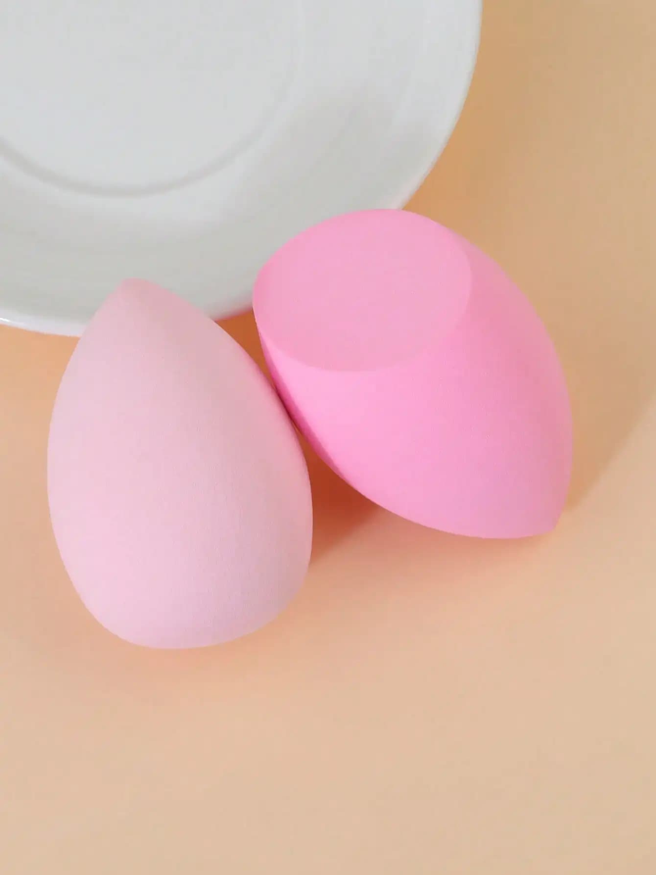 2pcs Wet & Dry Makeup Sponges - Foundation Blending Sponges, Suitable For Concealer, Blush, Loose Powder, Multi-Color Makeup Egg