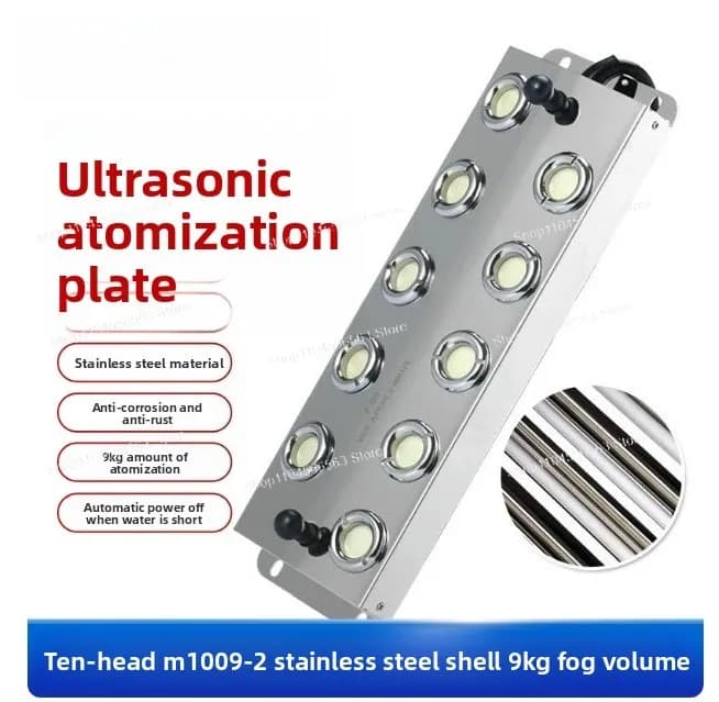 Umidificatore a ultrasuoni a 48V CC tipo bottiglia (2/3/4/6/8/10/12 pezzi) per nebulizzazione in serra, sistema idroponico per laghetto, atomizzazione
