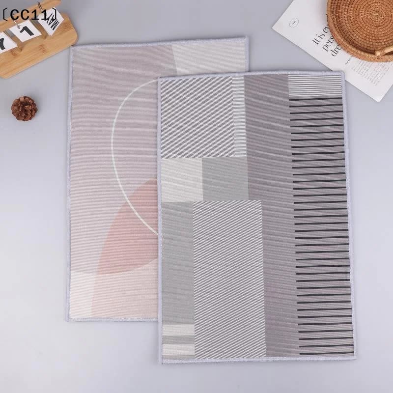 Tappetino da bagno in diatomite stile semplice, per la casa, per l'ingresso del bagno, assorbente, ad asciugatura rapida, facile da pulire, tappetino per i piedi, moquette〔CC11〕