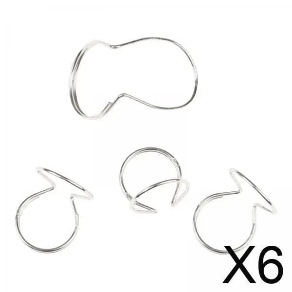 6 plettri per chitarra Plettri per chitarra per chitarra elettrica Banjos Ukulele Argent