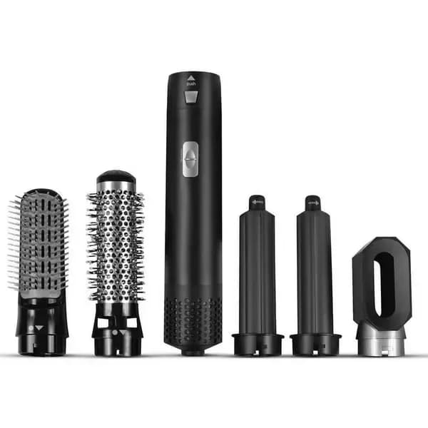 Set 5 in 1 Hair dryer and Hot comb, Iron Professional Hair Harnesses for Wet and Dry Hair, Straight Plate, Styling Tool, Hair Dryer