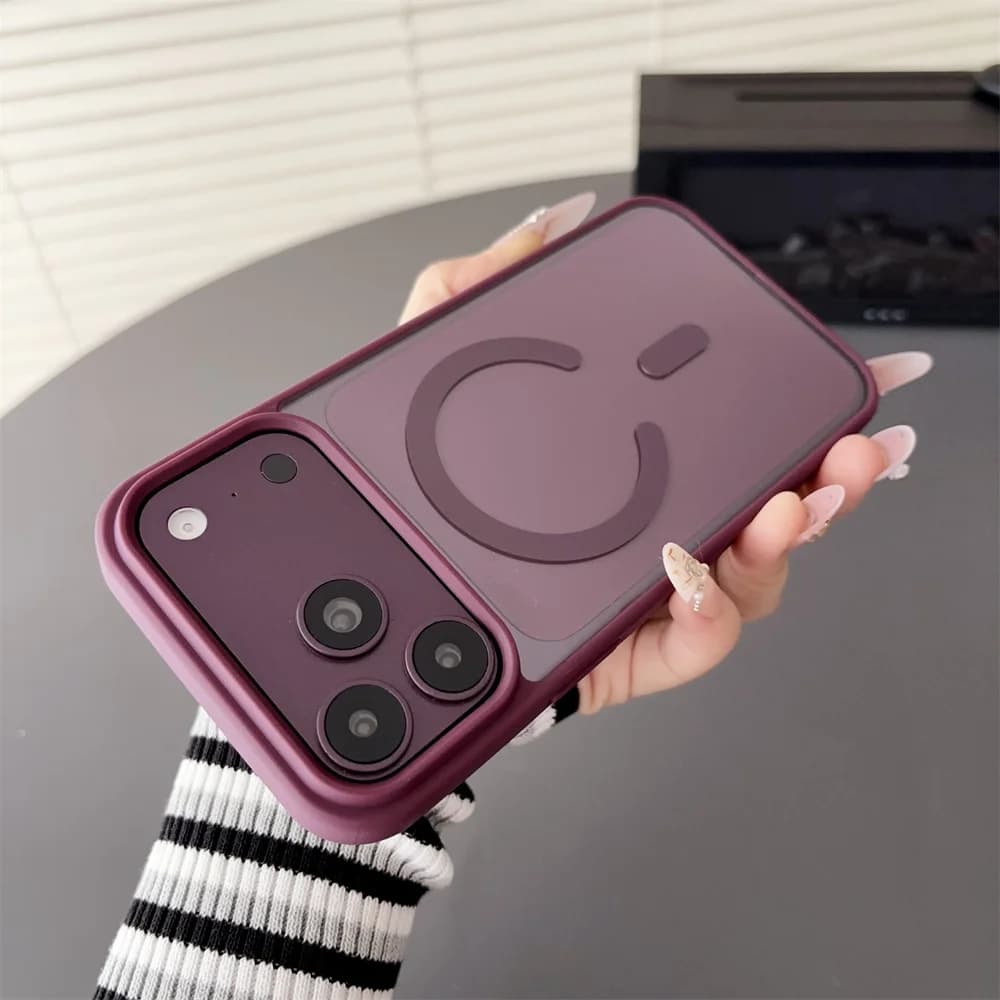 Wholesale Luxury For Magsafe Magnetic Case For iPhone 18 Pro Max 17 16 15 14 13 12 11 Transparent Wireless Charge Bumper Cover