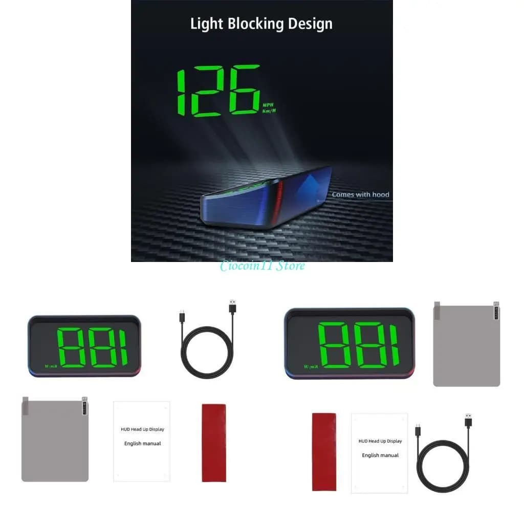 Y1UB Car Proiettore navigazione HUD con posizionamento preciso elevato e schermo LED luminoso
