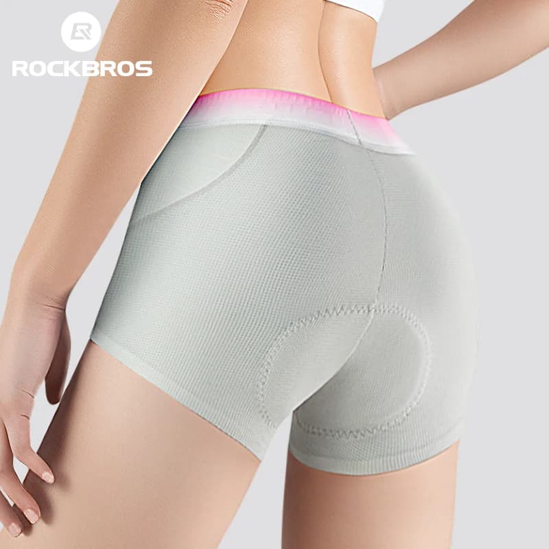 ROCKBROS Cycling Shorts for Women with 3D Padded Anti-shock, Breathable, for MTB and Road Bike