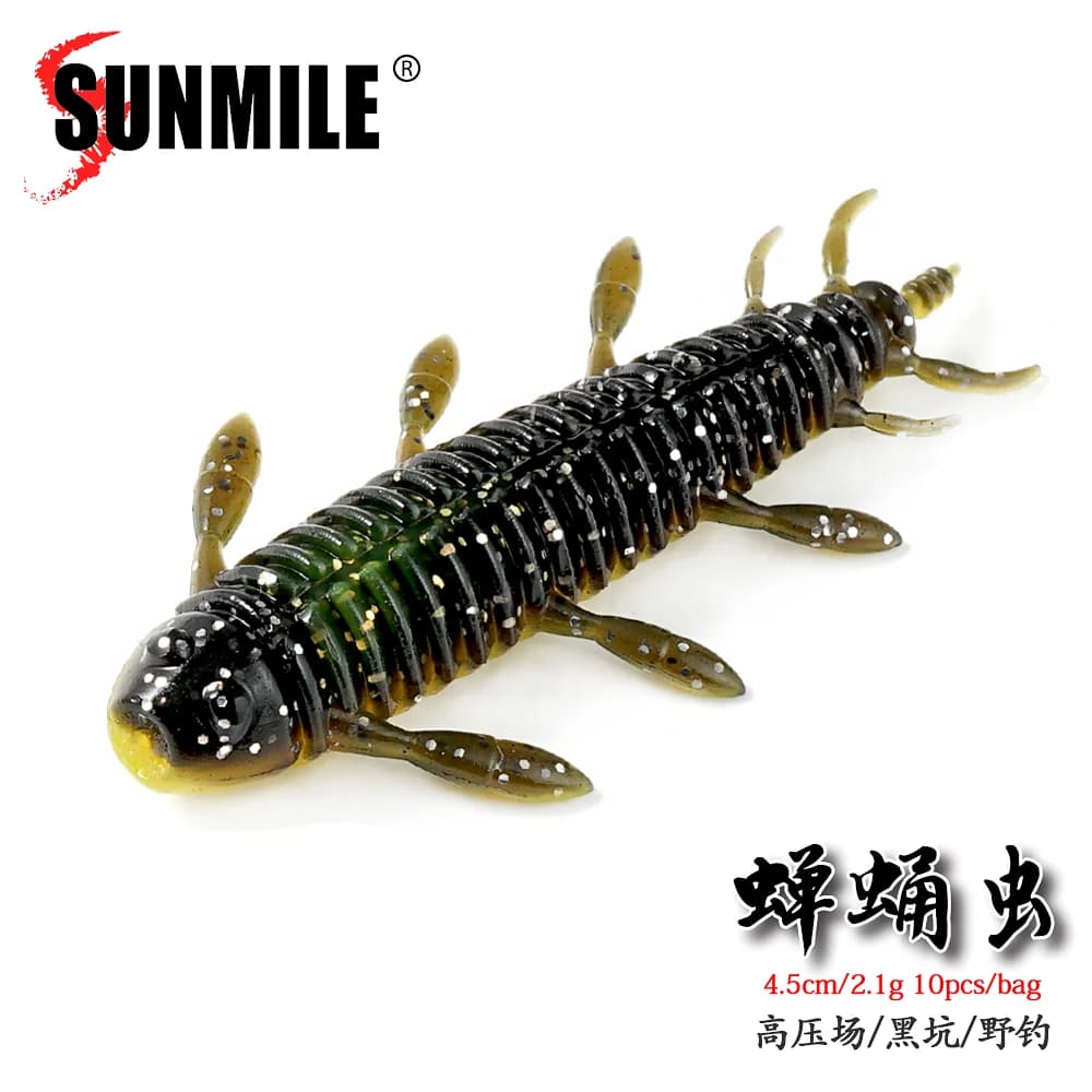 SUNMILE Stick Bait 4.5/5.5cmCasting Pesante Ponderato Esche di Plastica Morbida Verme Esca Artificiale Silicone Shad Lure Per La Pesca Alla Spigola