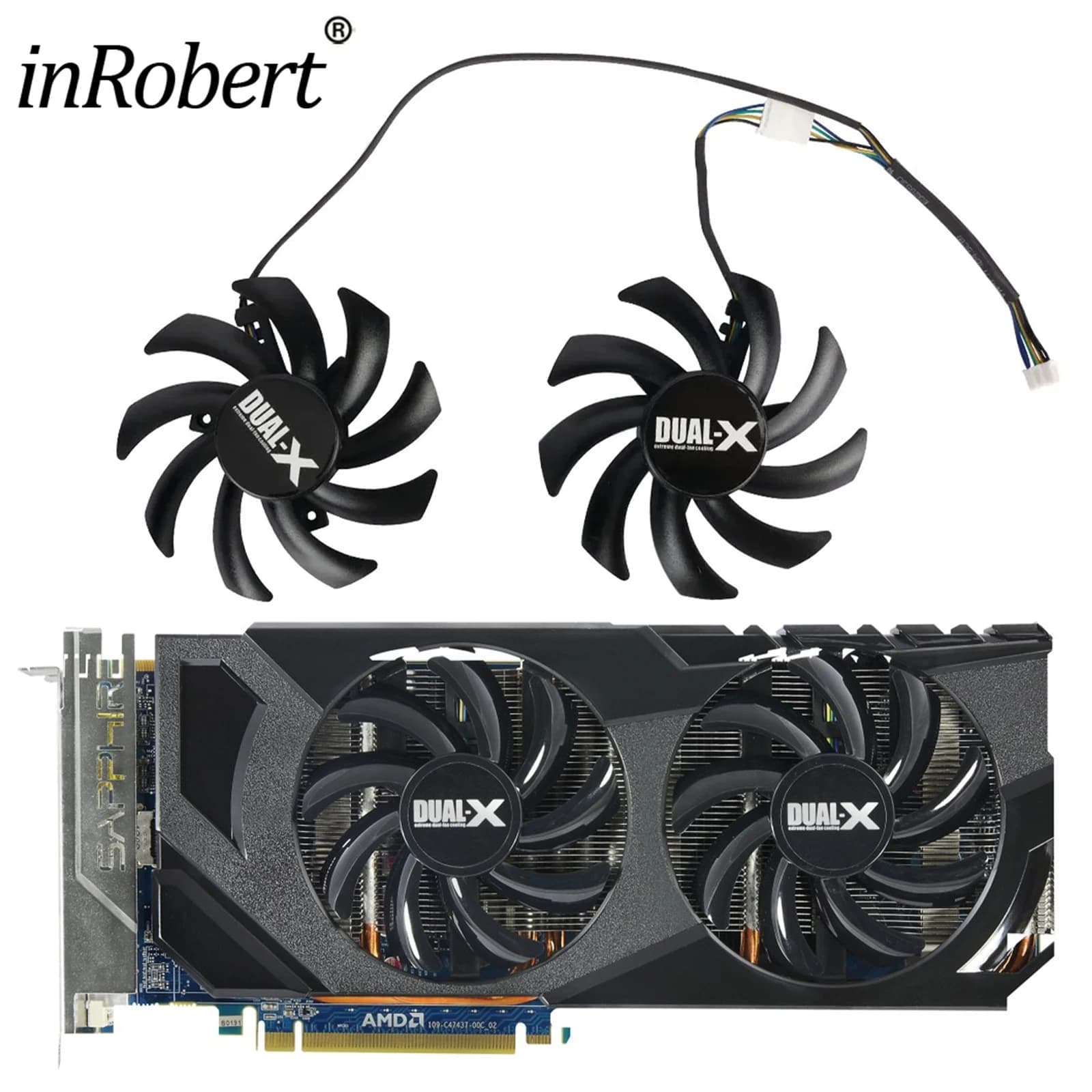 Ventola di Raffreddamento 85MM FDC10H12S9-C FD7010H12S T129215SU per Schede Video Sapphire R9 290 R9 280X HD7870 HD7970 HD7950 GTX 1060