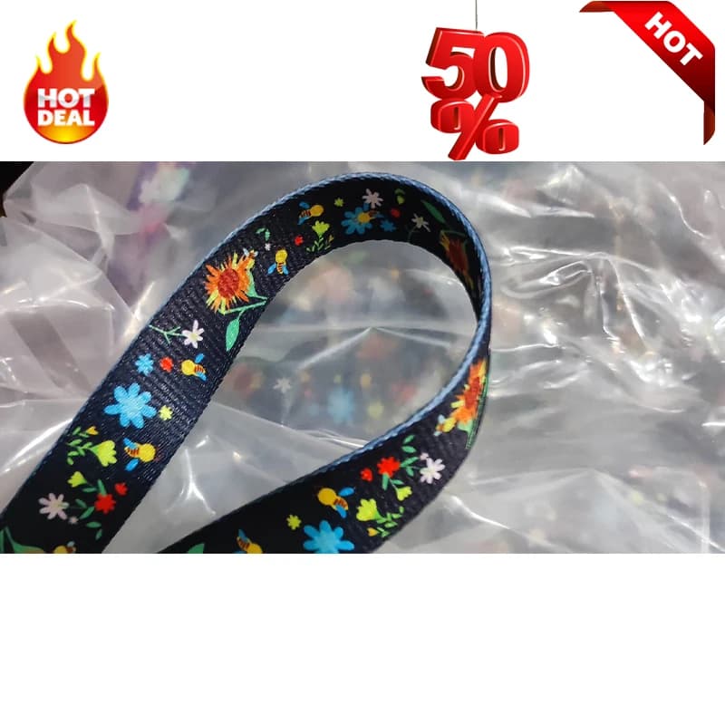 2 Meters 25mm 20mm Webbing Ribbon Luggage Printed Tape Belt Strap Dog Pet Collar Leash Rope Harness Backpack Bag Accessory