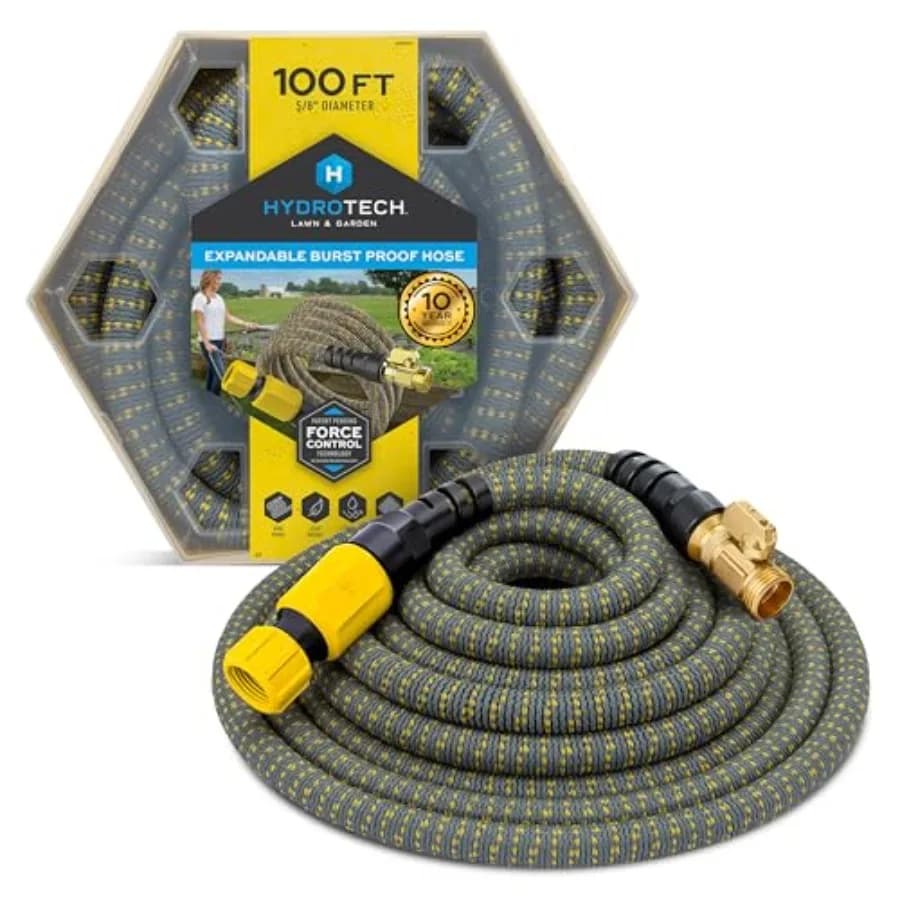 30 Meters Expandable Garden Pipe with Patented Force Control Technology - 16mm Anti-Piega Light Pipe for Prato and Garden