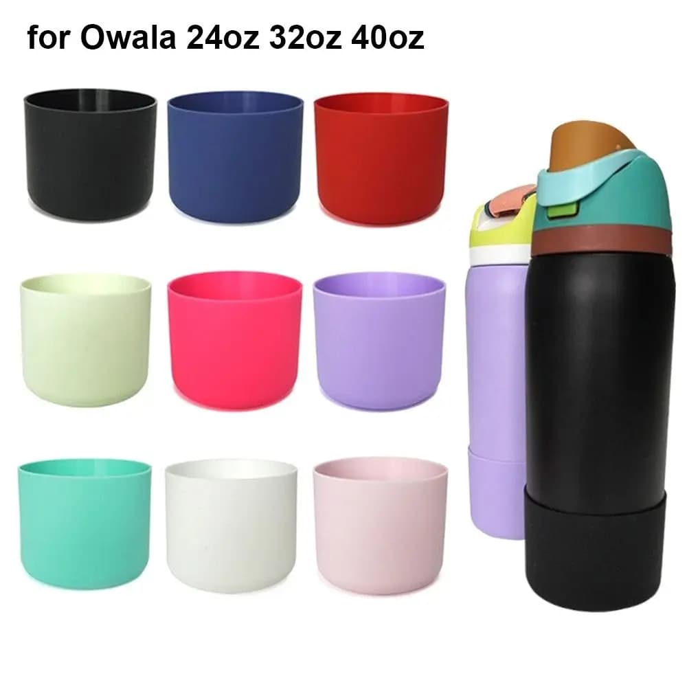 1 pz stivale in silicone morbido per 24 oz 32 oz 40 oz custodia protettiva antiscivolo base inferiore accessori per bottiglia d'acqua