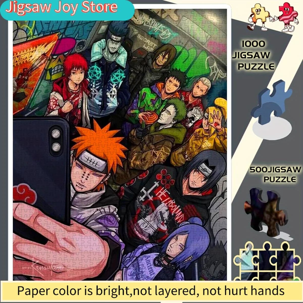 Puzzle Naruto Street Style senza cornice - Puzzle educativo - Puzzle interattivo - Puzzle squisito - Conveniente - Creativo