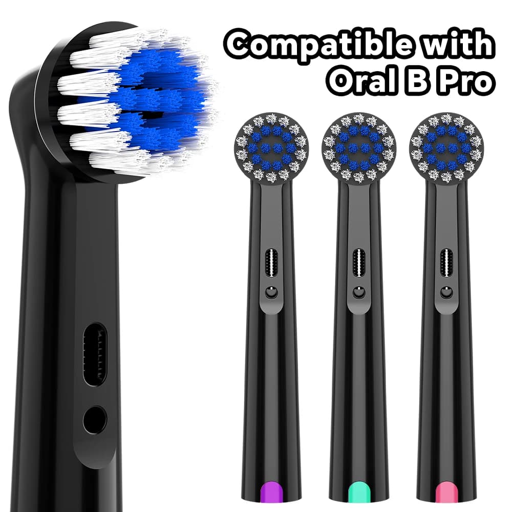 Soft Replacement Brush Heads Compatible with Oral B Electric Toothbrush, Tooth Head Refills for Pro 1000 100 1500 500 7500
