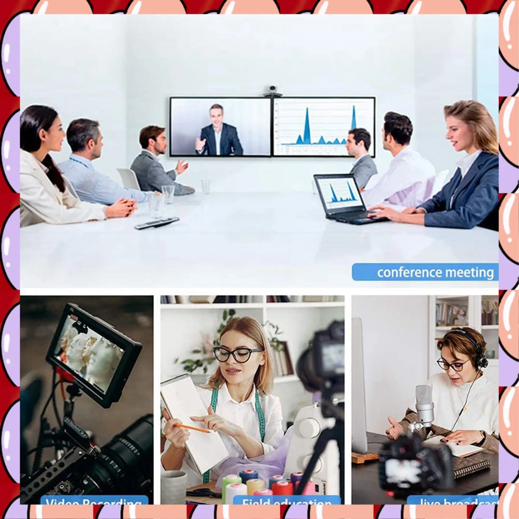 Scheda di acquisizione video A72Z 2X a USB 3.0 Scheda di acquisizione Full HD 1080P 4K Streaming e registrazione dal vivo