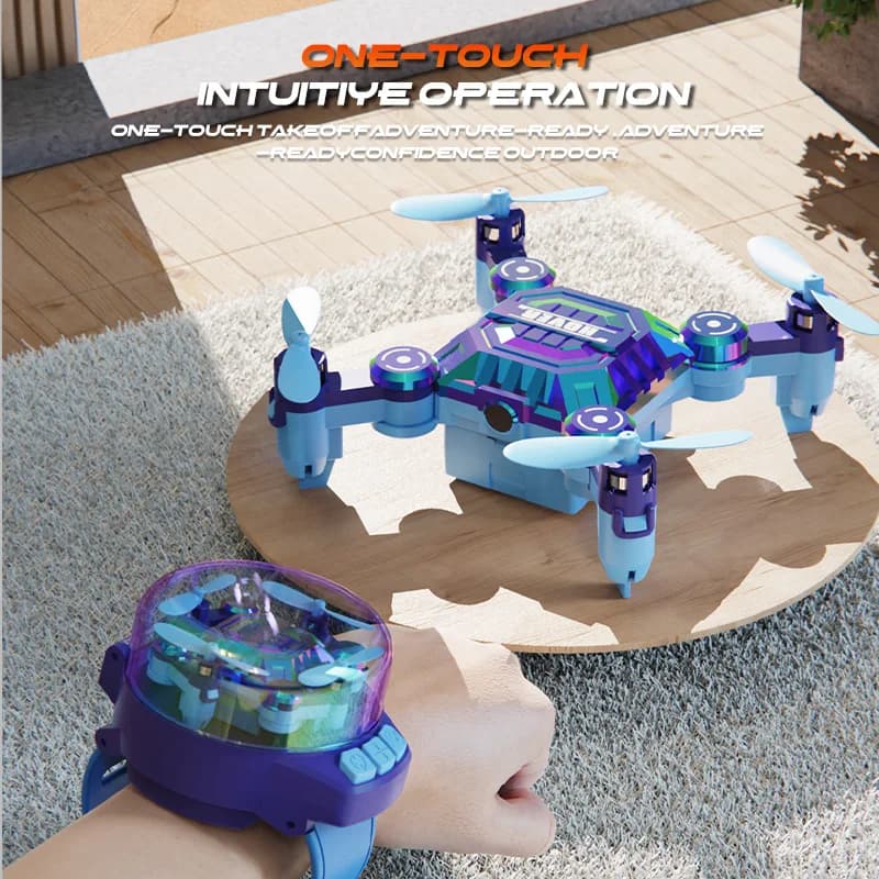 Mini Drone con Telecamera 4K ad Alta Definizione, Rotazione a 360 Gradi, Pieghevole, Tascabile, Telecomandato, Giocattolo Regalo per Bambini