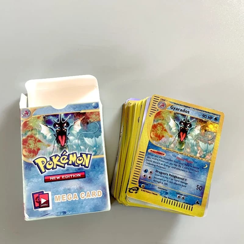 Nuovo Pokemon 54 pezzi MEGA Carte/scatola Inglese Brillante Energia Battaglia Giocattoli Gioco di carte collezionabili per bambini Ragazzi Regalo