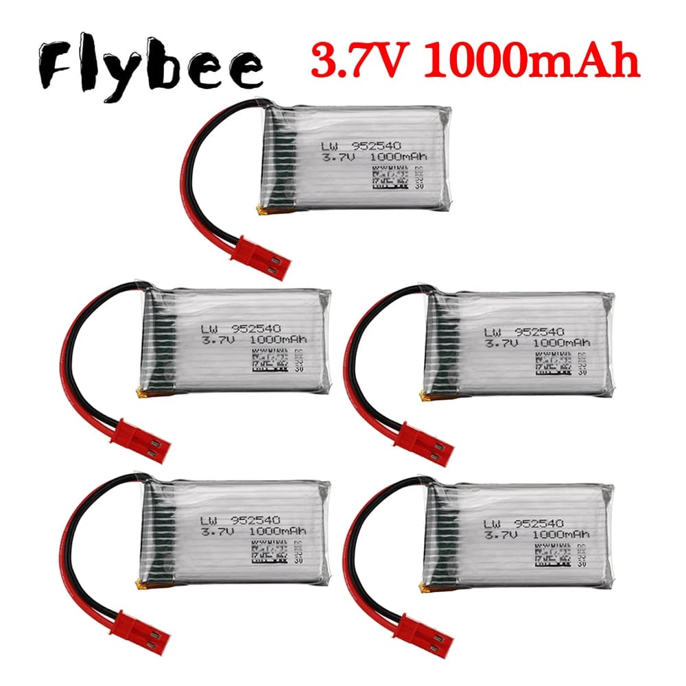 Spina JST per batteria Lipo per drone RC 902540 Batteria Lipo 1S da 3,7 V 1000 mAh 25c per pezzi di ricambio MJX x400 X300C X800 RC Quadcopter