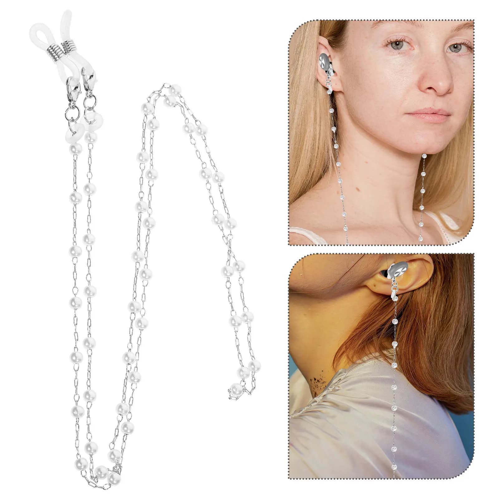 Cordino Anti-Smarrimento per Auricolari in Lega, Lavorazione Squisita, Leggero ed Elegante, Accessorio Quotidiano per Auricolari Wireless
