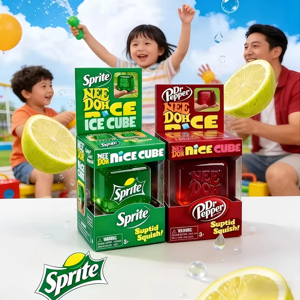 NeeDoh Nice Cube Squishy Antistress, Cubo Morbido da Spremere per Bambini e Adulti, Giocattolo Sensoriale per Alleviare l'Ansia