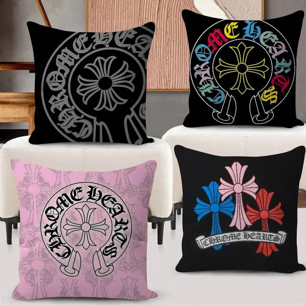 C-Chrome Fashion H-Hearts Luxury Pillow Anime Pillow Sofa Bed Head Pillow Cover Cushion Cover Fashion