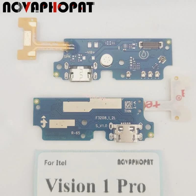 Novaphopat per Itel Vision 1 Pro L6502 USB Dock Charger Port Plug Jack microfono MIC Flex Cable scheda di ricarica
