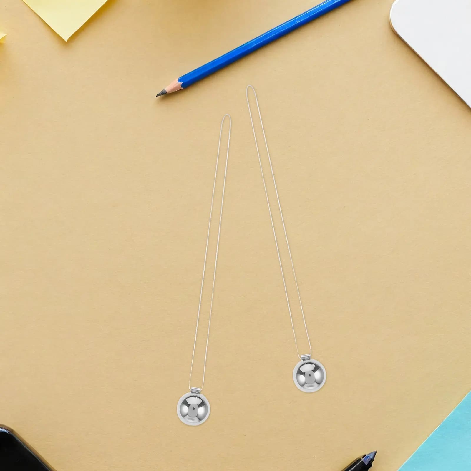 5Pcs Newton Pendulum Balanced Steel Balls Desktop Decoration Science Physics Educational Experiment Gadget