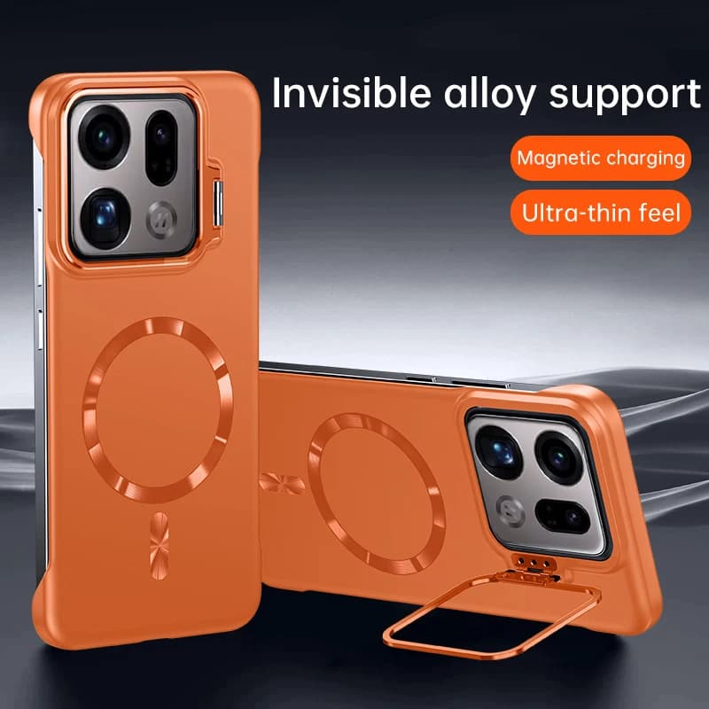 Supporto per Lenti in Metallo Ultra Sottile Senza Cornice per Custodia Magnetica Magsafe per OPPO Find X9 Pro Findx9, Copri Lente Opaco