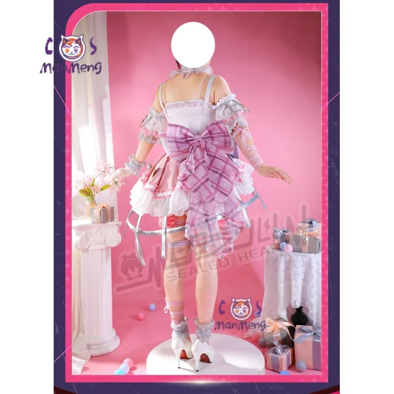 Akiyama Mizuki Amia mzk Anime PJSK Costume Cosplay Girl Sweet Pink Lolita Dress Gloves Accessories Prop Halloween Christmas Gift