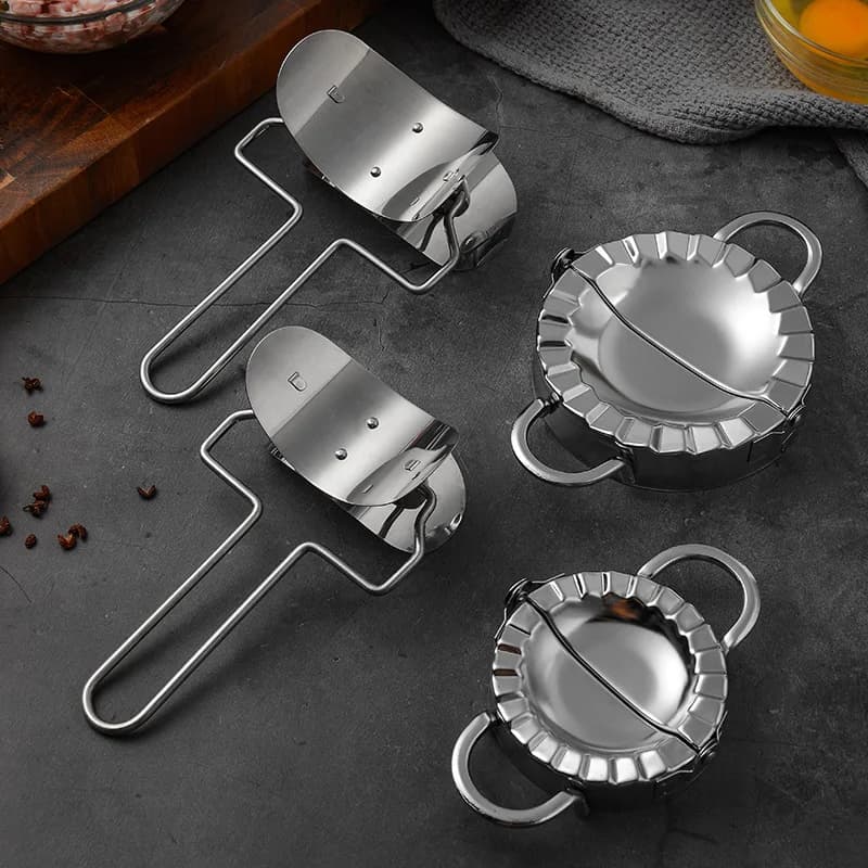 Rotonda Gnocco Maker In Acciaio Inox Pasta Taglierina Affettatrice Pelle Macchina FAI DA TE Jiaozi Ravioli Torta Pasticceria Stampo Da Cucina Strumenti di Cottura
