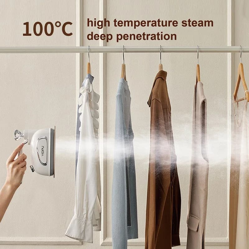 Ferro da stiro a vapore portatile da viaggio 220V 2 marce Ferro da stiro elettrico per indumenti Appeso Stiratura 1000W Macchina da stiro per vestiti domestici 6 fori a vapore