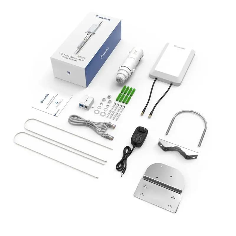 WAVLINK AC300 Esterno A Lungo Raggio Senza Fili 300Mbps Impermeabile Wifi AP 2.4G 5G Dual Band Route Ripetitore W/POE WiFi Singal Booster