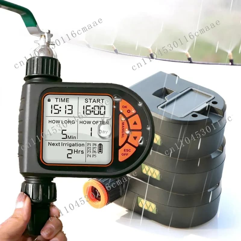 Automatic control for outdoor dripping Intelligent LCD waterproof rain sensor Garden water timer Timing for lawn irrigation Flexible pipe for plants