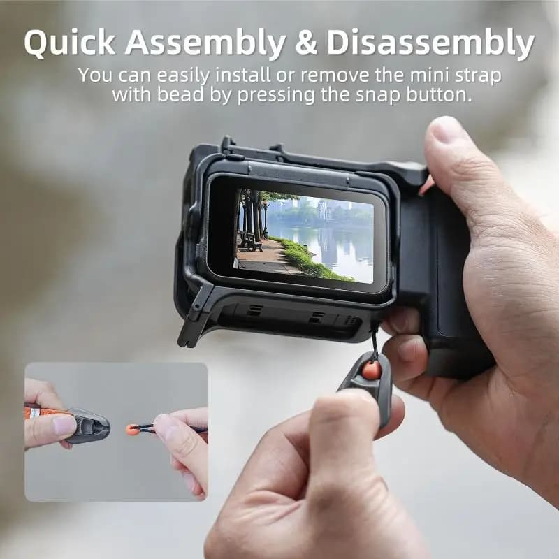 Adjustable Camera Wrist Belt Secure Against Drop Design For Go DSLR Mirrorless Action Camera Wristband 77JC