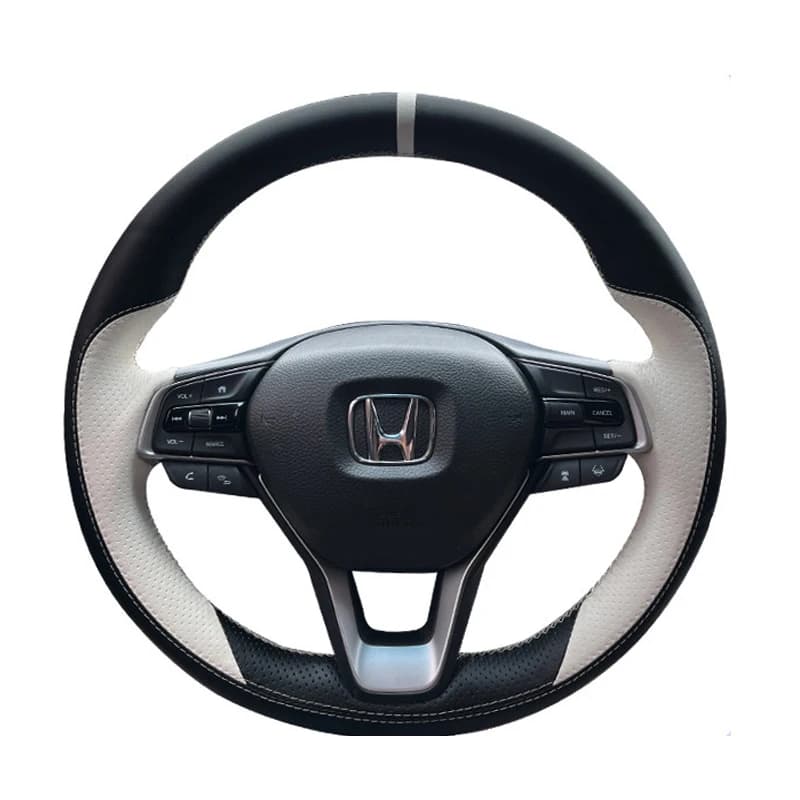 Per Honda Accord 10 2018-2022, Odyssey 2021-2026, City 2023-2025, Coprivolante in Pelle Intrecciata Personalizzato con Cuciture Manuali