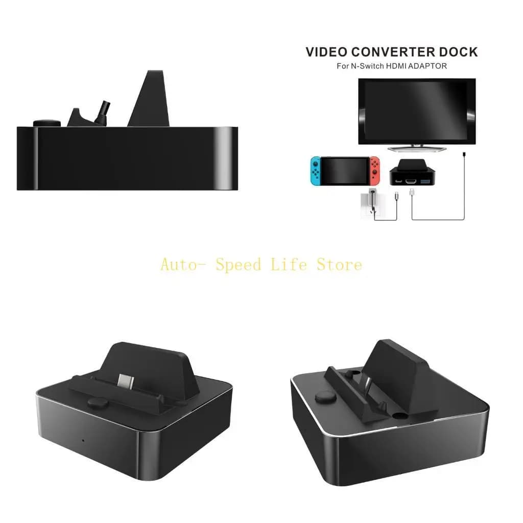 02DA Caricabatterie per controller USB Dock Station ricarica rapida Stand Rack per Switch Dock NS