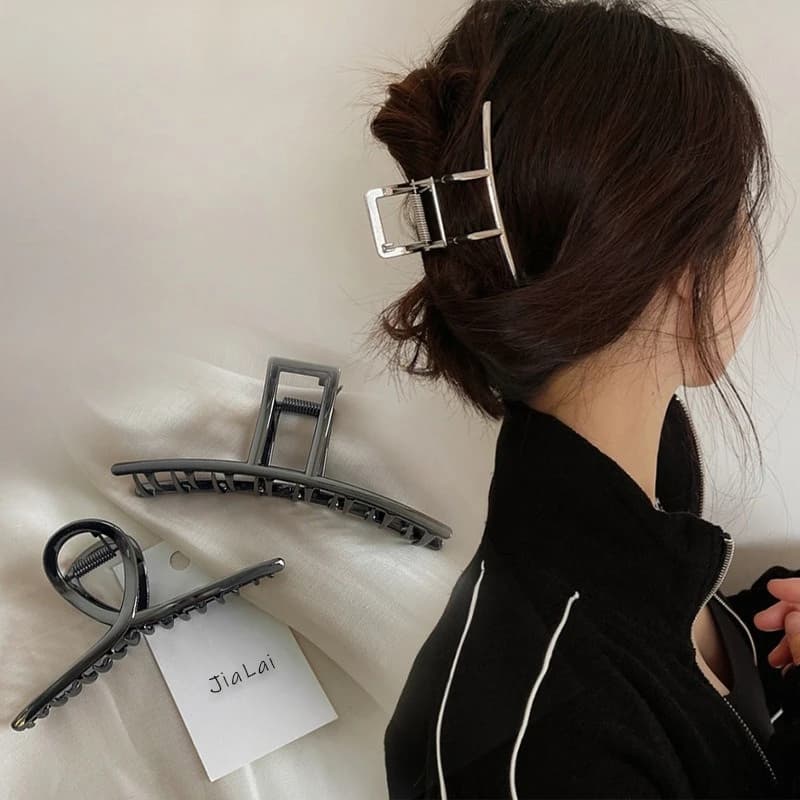 Minimalist Hair Claw Clip Cute Chic Boho Unique for Women, Thick Hair Aesthetic Hair Claw, Party Wedding Gift Evening Date