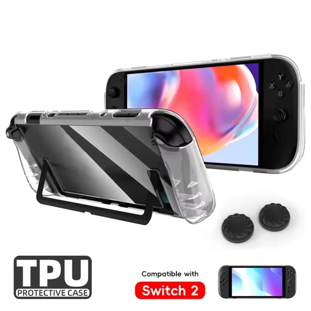 Custodia trasparente in TPU per Switch 2 Design integrato Accessori per coperture protettive antigraffio antiurto a prova di caduta