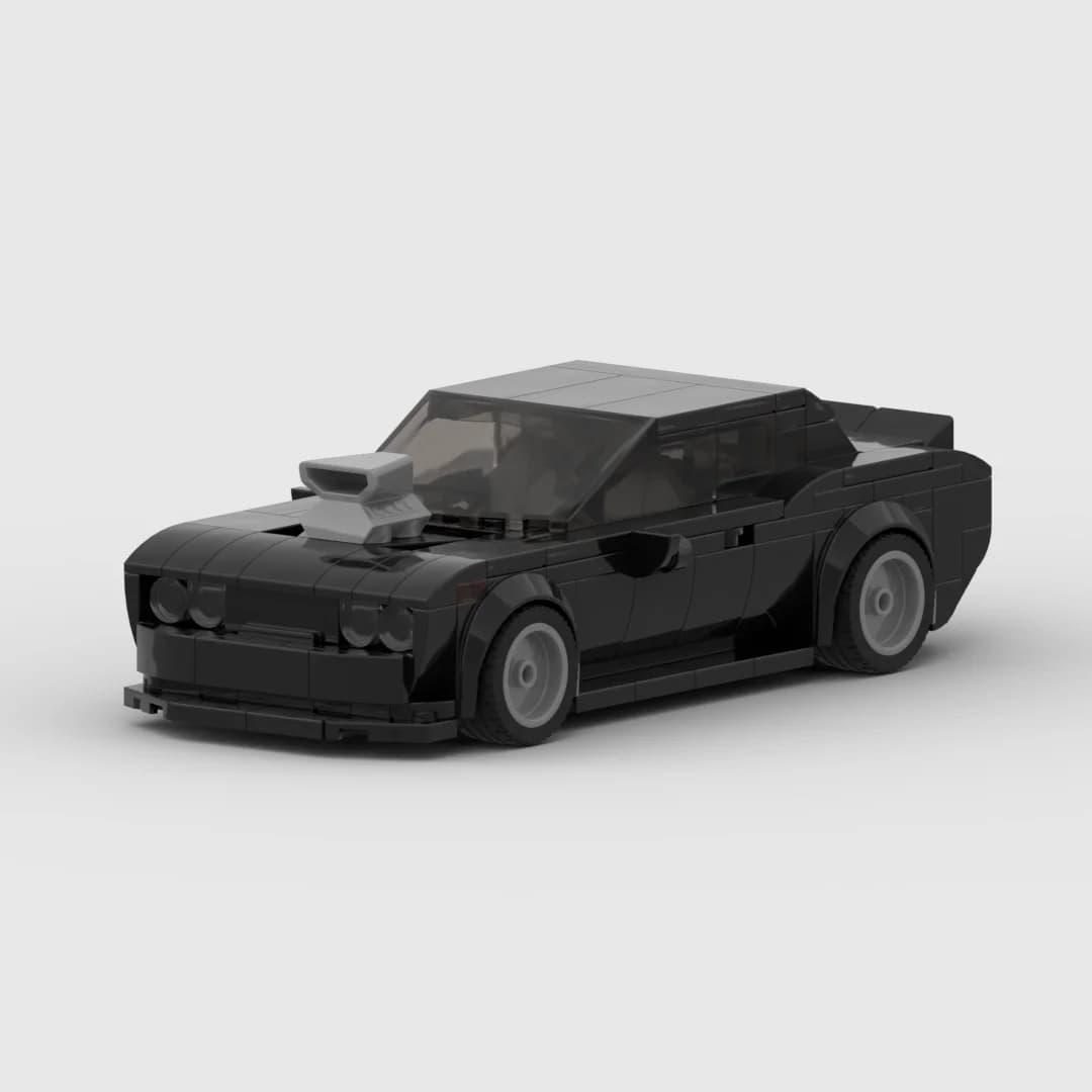MOC Dodge Challenger Charger Dom racing Racer Building Blocks Brick Creative Garage Toys per ragazzi Regali