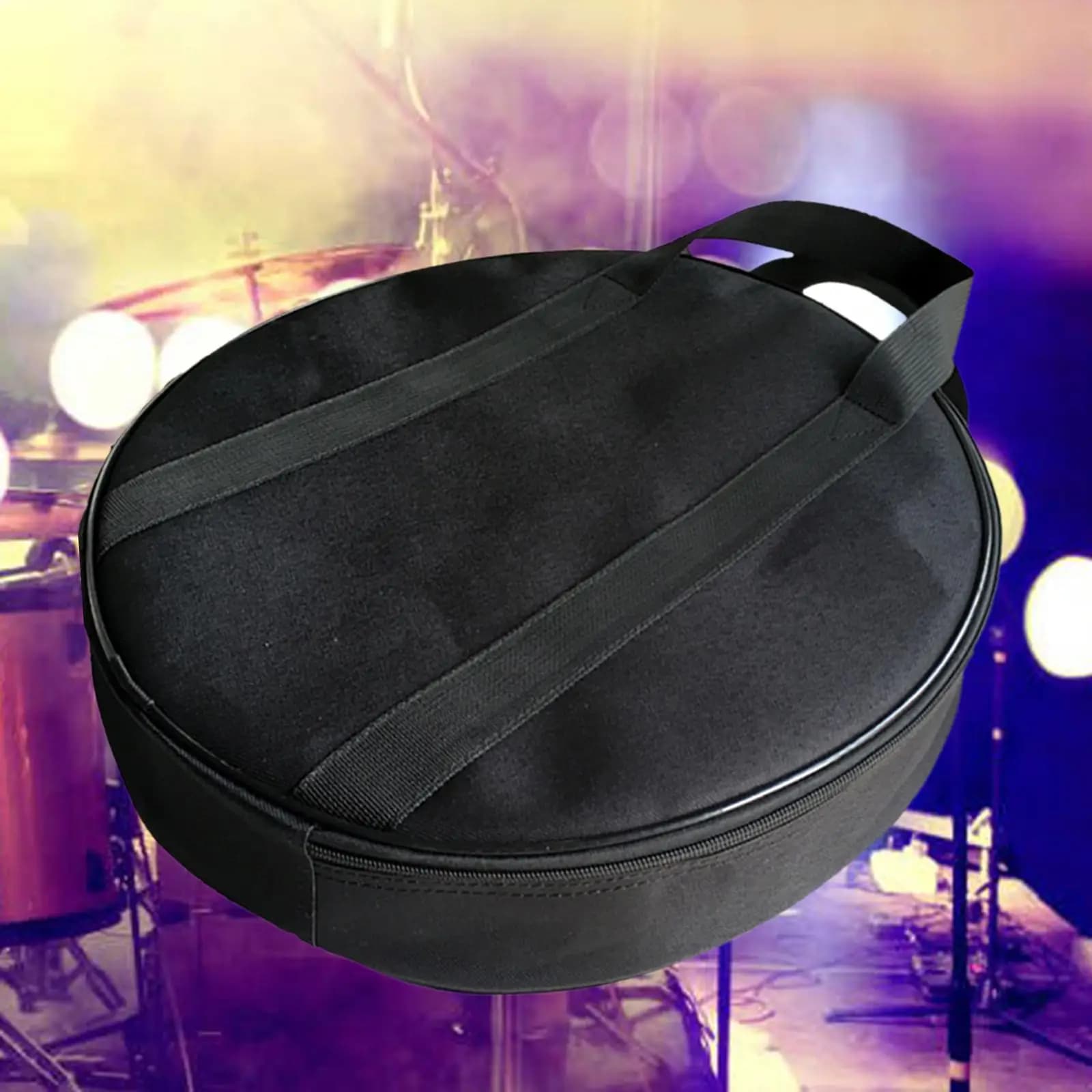 Borsa portatile per tamburo silenzioso, multiuso, resistente, con maniglie per il trasporto, robusta, compatta, leggera, accessori per percussioni per tamburo silenzioso