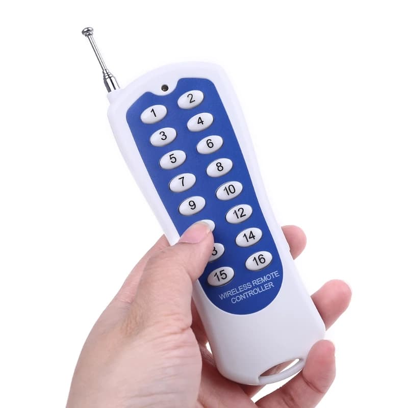 433mhz 16 canali 16 pulsanti chiave telecomando Wireless RF/Controller Radio/raccordi ricevitore trasmettitore