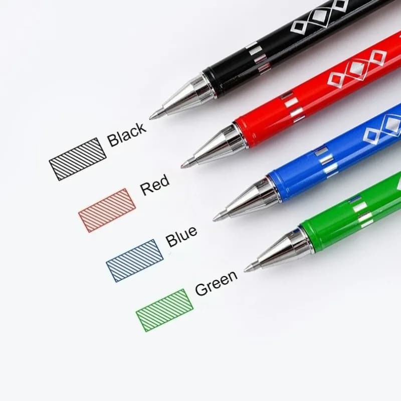2 Pz/set Penna Riscrivibile 0.7mm Penna Inchiostro Gel Neutro Ricarica Blu/Nero/Rosso/Verde Penna Magica Scuola per Gli Studenti di Scrittura di Cancelleria