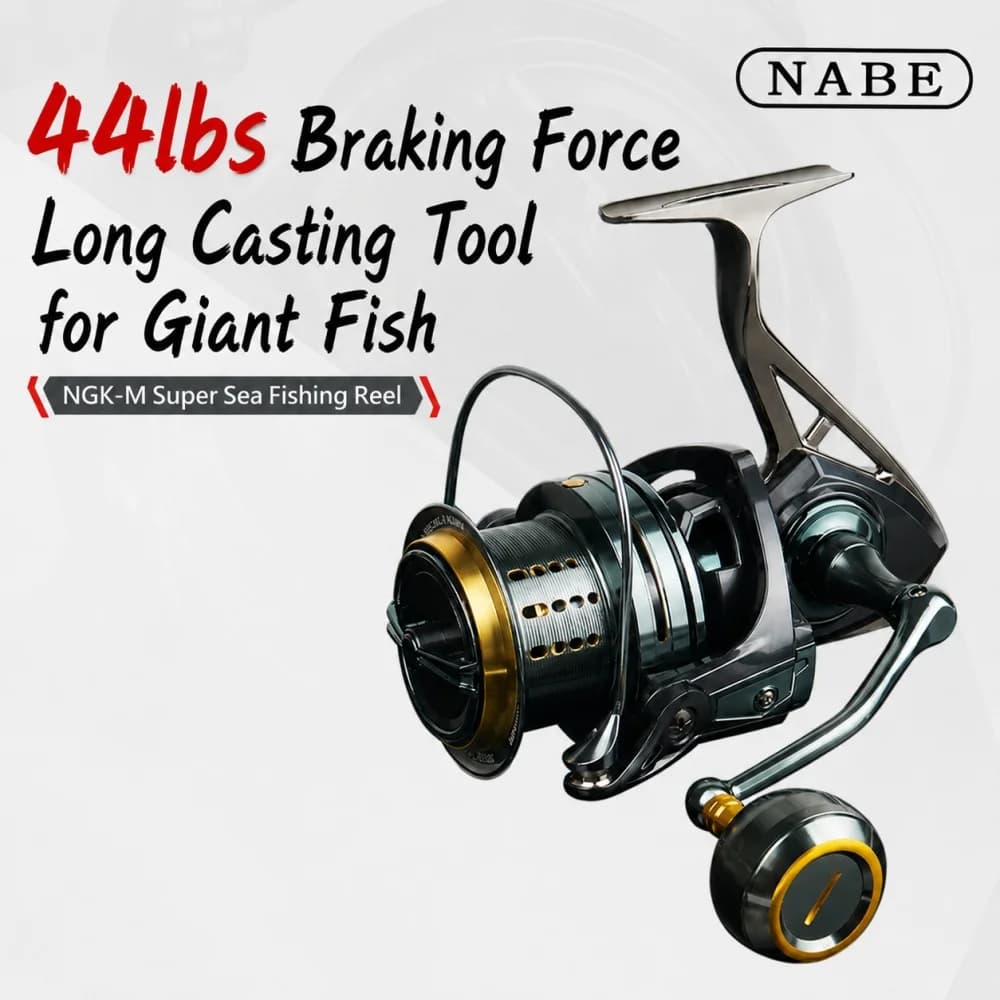 Mulinello da Pesca Spinning Full Metal 5+1BB, Rapporto di Trasmissione 4.8:1, Resistente, Zero Gap, Tipo a Vite, Resistente all'Acqua Salata, per la Pesca a Traina di Grandi Predatori