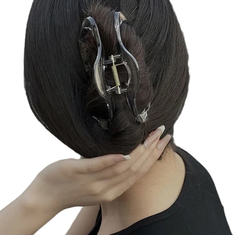Eleganti nuvole scava fuori artigli per capelli clip 1 pz donne ragazze gelatina acrilica morsetti per capelli forcine in plastica barrette accessori per capelli
