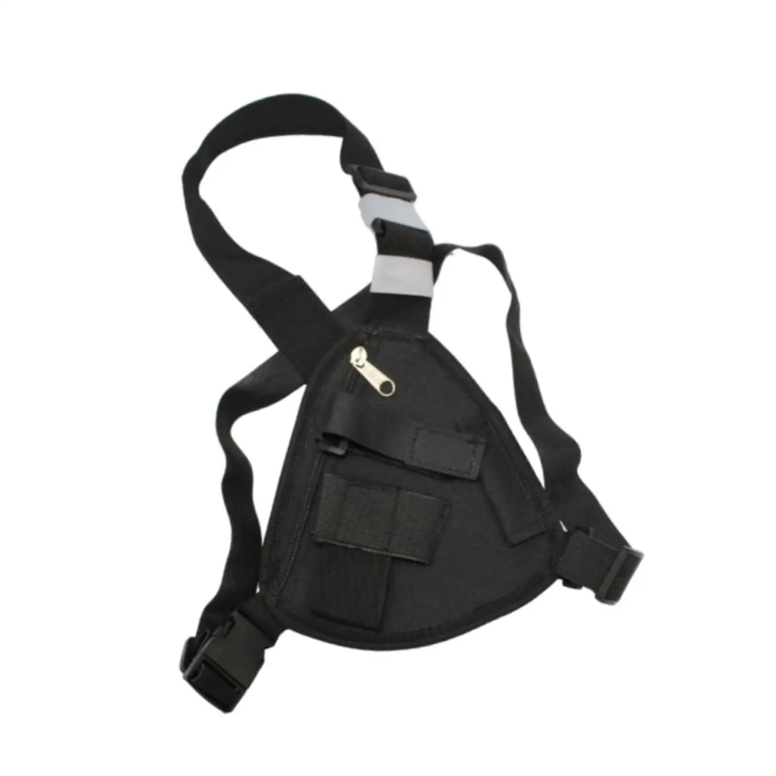 Gilet Porta Radio Bidirezionale con Cinghia Regolabile, Marsupio Frontale per Walkie Talkie, Ideale per Cantieri e Campeggio