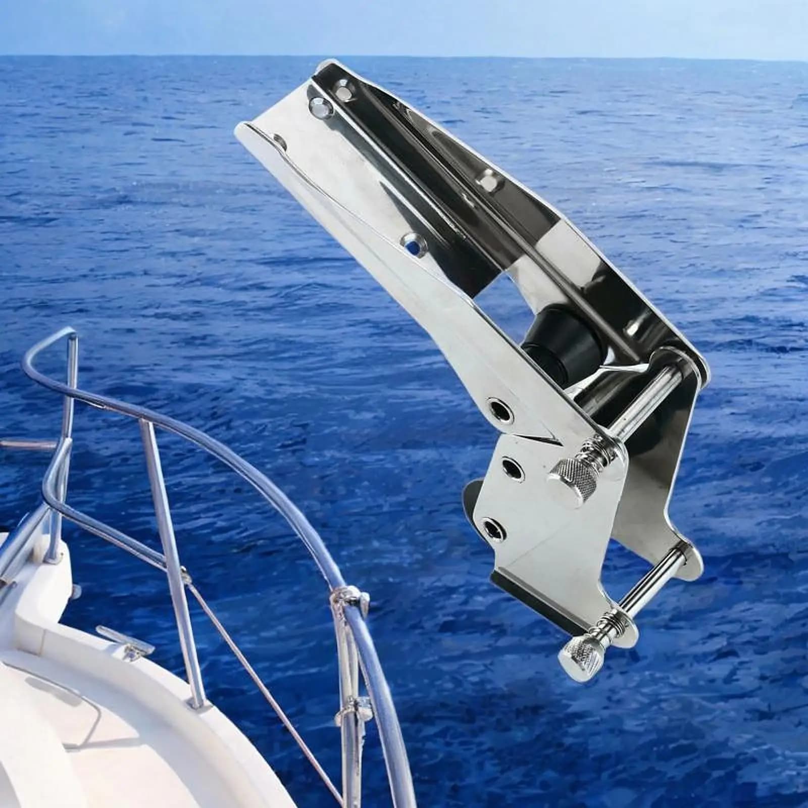 Rullo di ancoraggio per barche Rullo di prua per hardware marino Robusto rullo doppio girevole