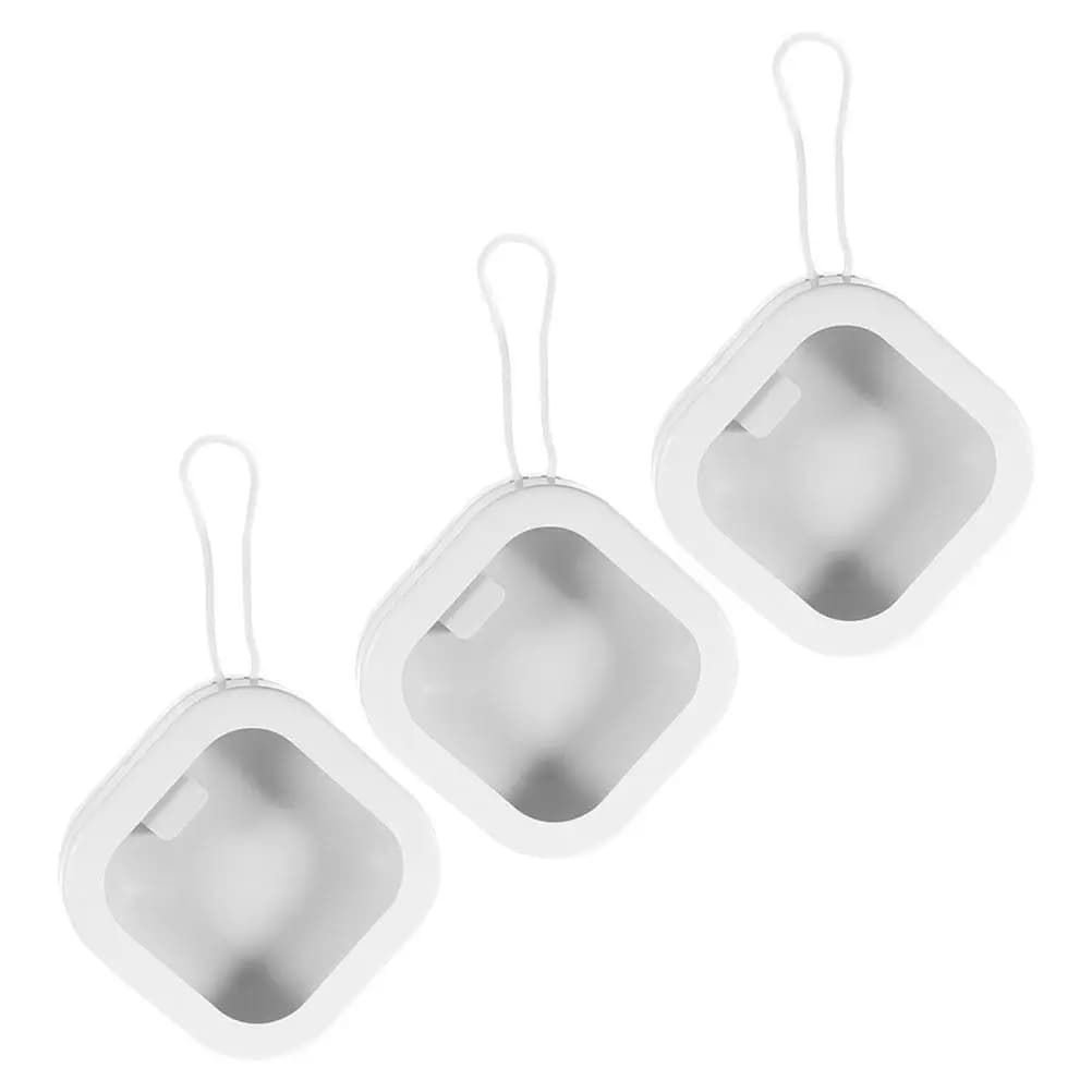 3Pcs Jewelry Organizer Box Portable Hair Tie Storage Case Stackable Hair Accessory Holder Bobby Pin Container Cotton Swab