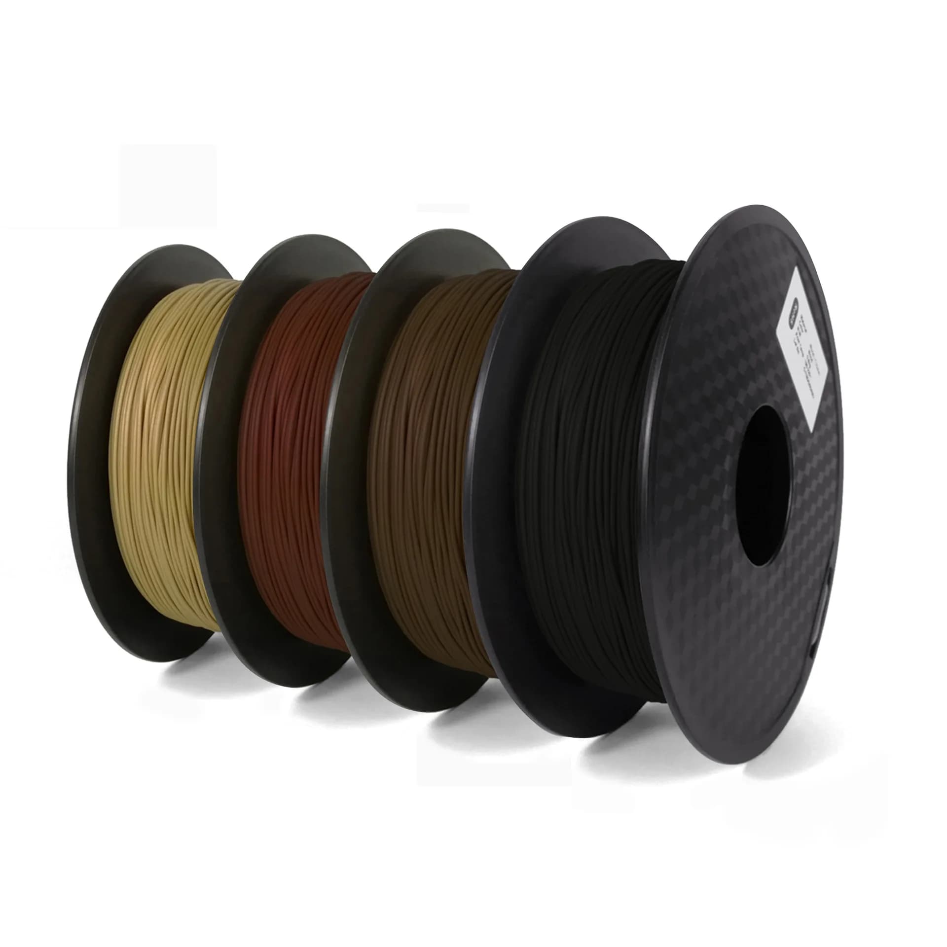 Filamento per Stampante 3D in PLA Effetto Legno, Superficie Opaca e Bassa Deformazione, Materiale per Stampa 3D, Filamento in Legno di Sandalo Rosso Ebano
