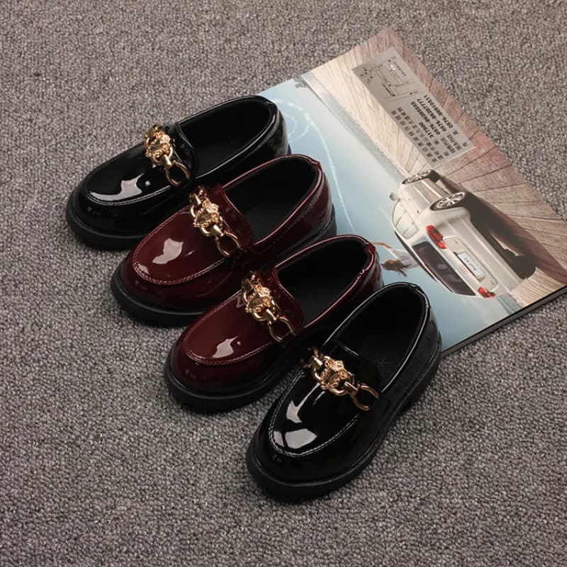 Mocassini per bambini Slip-on in pelle Pu Primavera Nuova moda con suola morbida Ragazzi Ragazze Scarpe basse Principessa Bambino per il tempo libero Scarpe singole casual