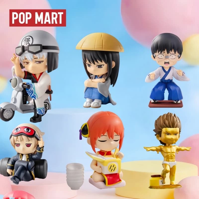 Hot Selling Genuine Products In Stock Popmart Gintama Welcome To The Wanshiwu Series Handmade Blind Box Anime Ornament Gifts